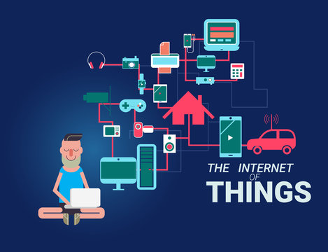 The Internet of Things vector illustration.