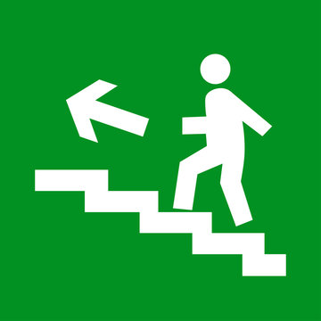Exit sign. Vector illustration