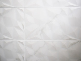 White tiles in bathroom