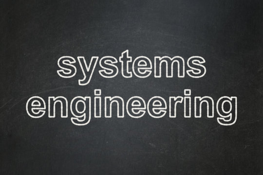 Science concept: Systems Engineering on chalkboard background