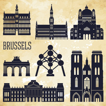 Brussels. Vector illustration