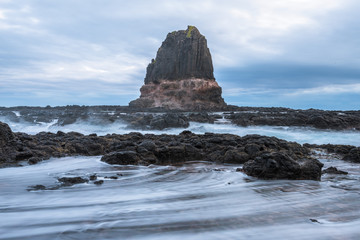 Fototapeta na wymiar The pulpit rock of Cape Schanck in Mornington Peninsula national park, Victoria state of Australia.