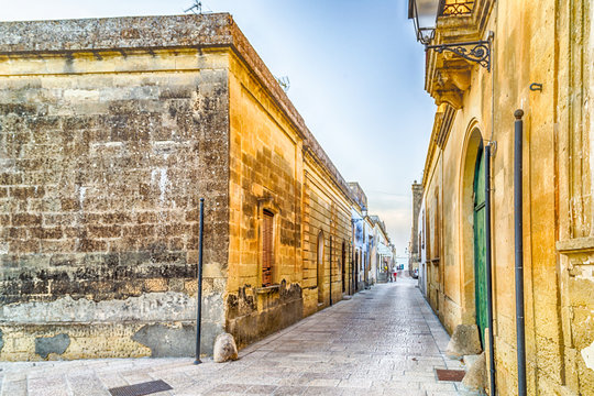 streets of small fortified citadel