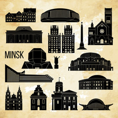 Minsk city. Vector illustration