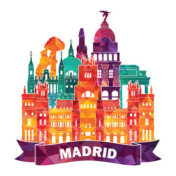 Madrid. vector illustration
