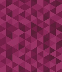 Obraz premium Colorful tile vector background illustration with violet, purple and pink triangle geometric mosaic