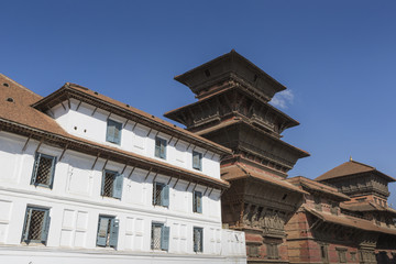 Fototapeta na wymiar Pattan Durbar Square in Kathmandu, Nepal