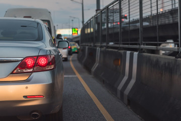 traffic jam in rush hour