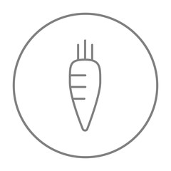 Carrot line icon.