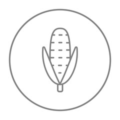 Corn line icon.