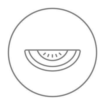 Melon line icon.