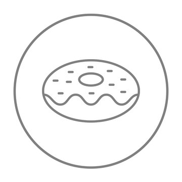 Doughnut line icon.