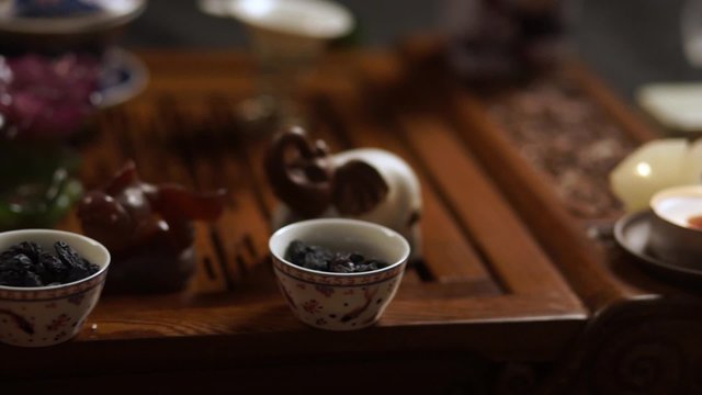 Tea Cup with raisins