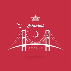 Istanbul bridge symbol