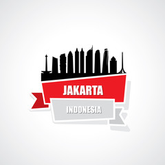 Jakarta ribbon banner