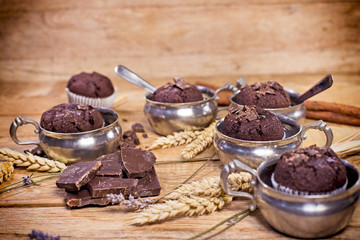 Treat for enjoyment - chocolate muffins