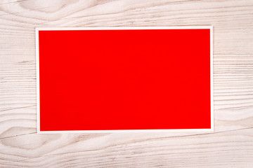 rotes Schild Werbefläche 