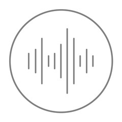 Equalizer line icon.
