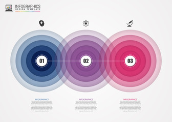 Infographic circle. Modern design template. Vector