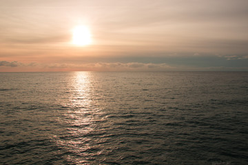 Obraz premium Tramonto sul mar Ligure