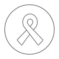 Ribbon line icon.