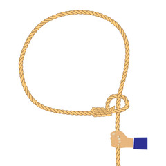 Hand with a lasso.
