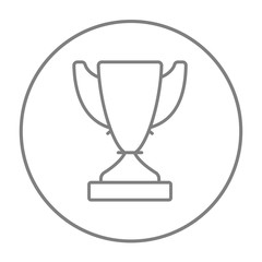 Trophy line icon.