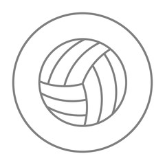 Volleyball ball line icon.