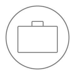Briefcase line icon.