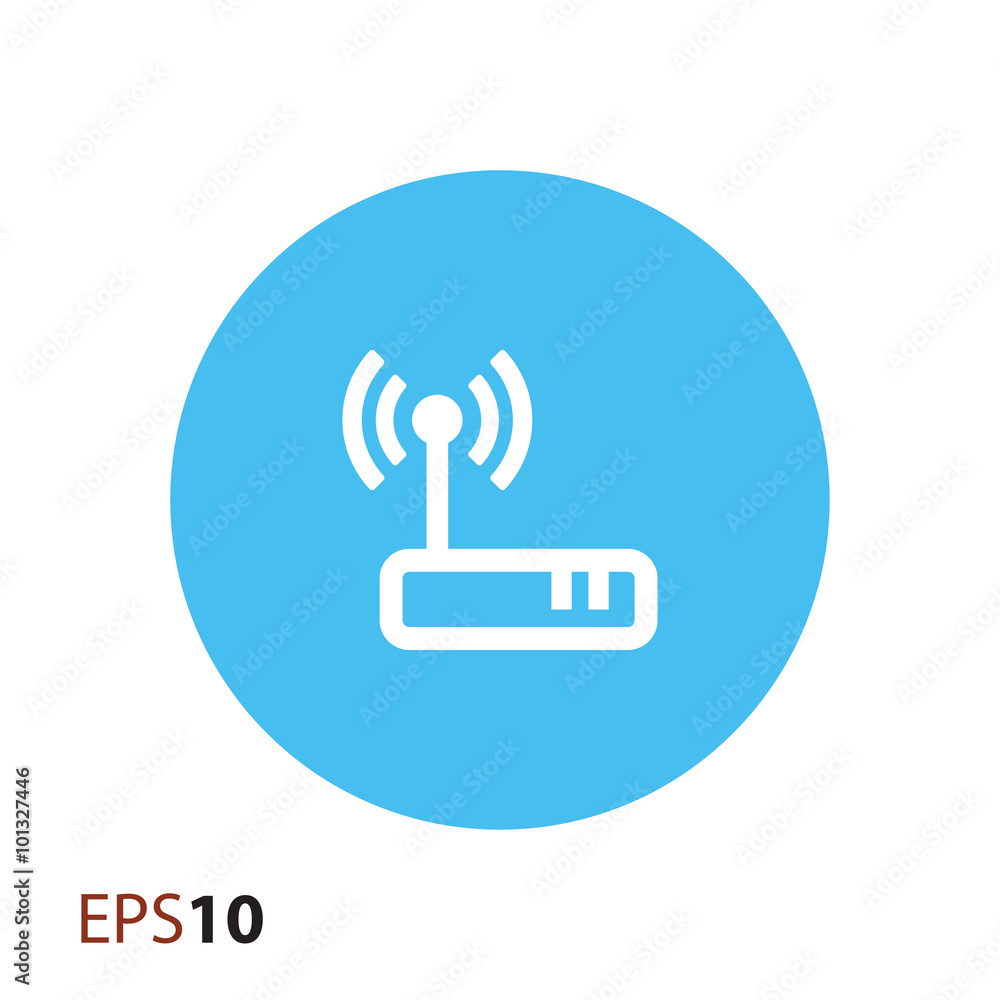 Aufkleber wireless modem icon for web and mobile