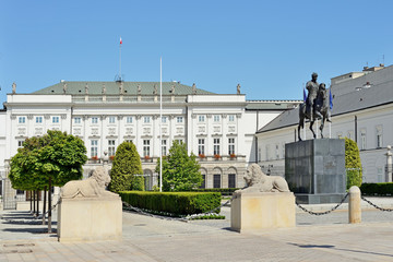 Presidential Palace in Warsaw - obrazy, fototapety, plakaty