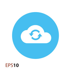 Cloud sync icon for web and mobile