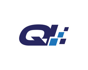 QI digital letter logo
