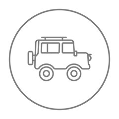 Fototapeta premium Car line icon.