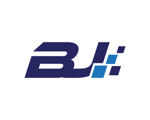 BJ digital letter logo