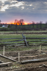 Rural Sunset View