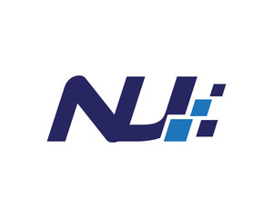 NJ digital letter logo