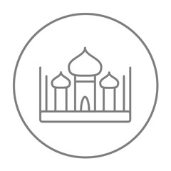 Mosque line icon.