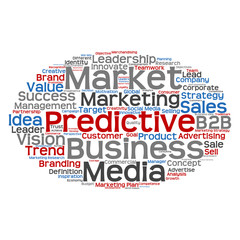 Conceptual business marketing word cloud