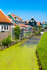 Amsterdam, Waterland district, Marken, view of the traditional house of the village
