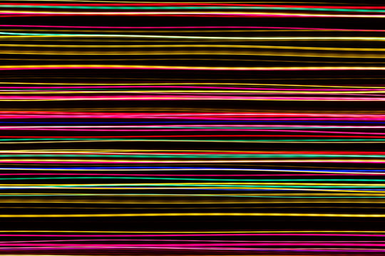 Modern art. Long exposure neon lights texture.