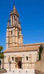 Fototapeta na wymiar Collegiate Church of San Miguel in Ampudia