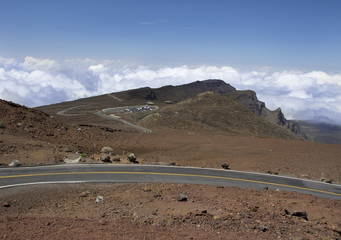 Road at Haleakala National Park, Maui, Hawaii