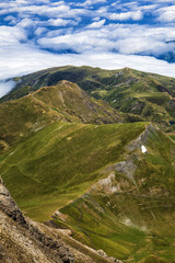 Wide view from Midi observatory, Central Pyrenee, France