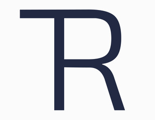 design logo words T and R