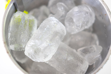 closeup of Ice cube