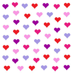 Lovely heart background in pretty colors. Valentine's Day vector design