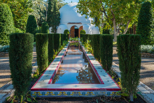 Parks of the city of Elche. Region Alicante. Spain