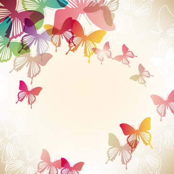 background of butterflies