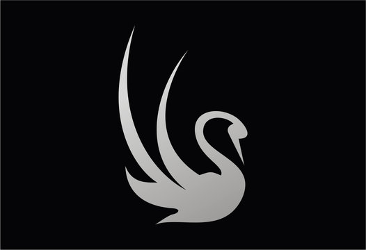 Swan Logo Vector Design